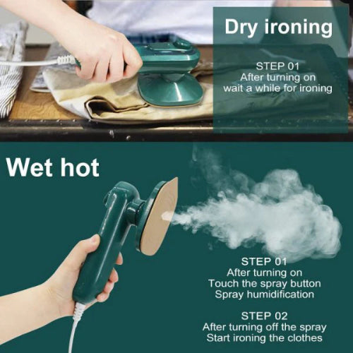 MINI STEAM IRON, COMPACT & CONVENIENT, TRAVEL IRON, EASY TO CARRY, BEAUTIFUL APPEARANCE.