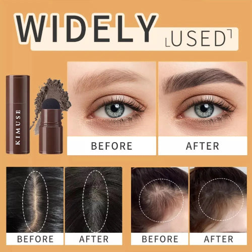 One Step Eyebrow Stamp Kit – Long-Lasting Brow Powder with 3 Stencils & Pen Brushes