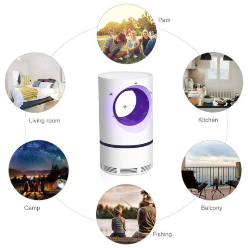 USB Electric Mosquito Killer Lamp LED Trap Pest Repellent Insect Zapper