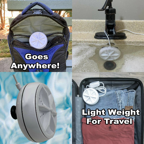 Twist & Wash: The Ultimate 3-in-1 Mini Portable Washing Machine & Dishwasher