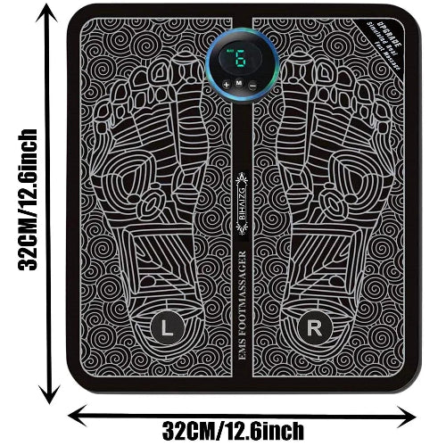 EMS Foot Massager Mat – Electric Acupuncture Cushion for Pain Relief & Blood Circulation
