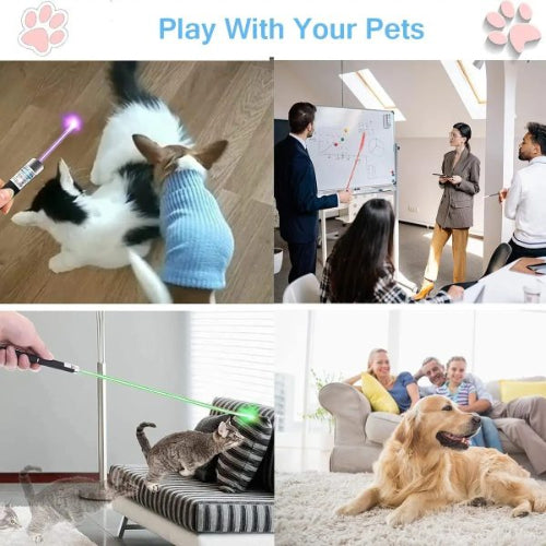 Green Rechargeable Laser Pointer Laser Light Adjustable Focus