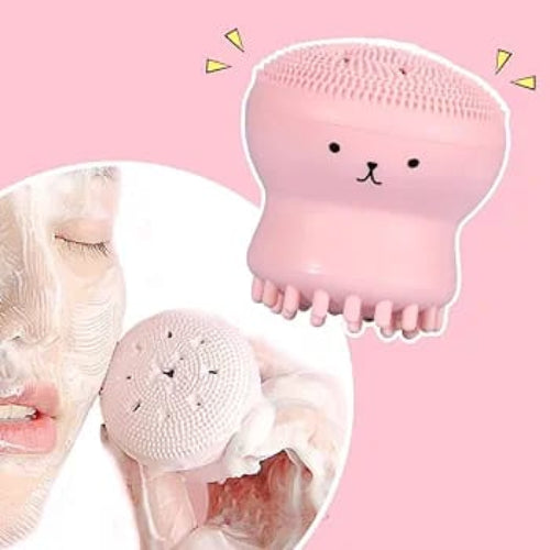 Facial Cleansing Octopus Massager – Soft Silicone Face Scrubber for Women, Exfoliation & Massage