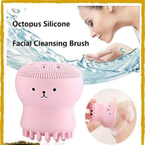 Facial Cleansing Octopus Massager – Soft Silicone Face Scrubber for Women, Exfoliation & Massage