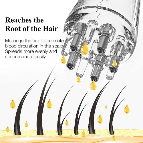 Scalp Root Hair Oil Applicator – Scalp Massager & Precise Oil Dispenser for Hair Growth