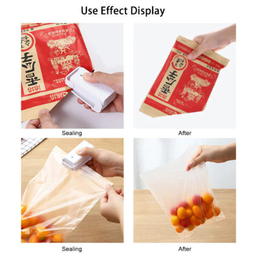Portable Snack Bag Sealing Machine – Mini Heat Sealer for Plastic Food Bags & Kitchen Storage