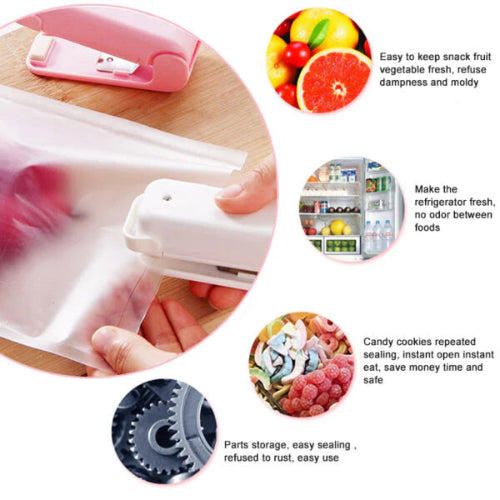 Portable Snack Bag Sealing Machine – Mini Heat Sealer for Plastic Food Bags & Kitchen Storage