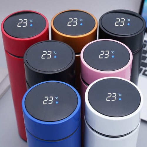 (500 ML)Temperature Display Indicator Insulated Stainless Steel Hot & Cold Flask Bottle