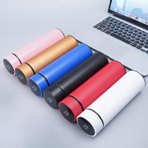 (500 ML)Temperature Display Indicator Insulated Stainless Steel Hot & Cold Flask Bottle