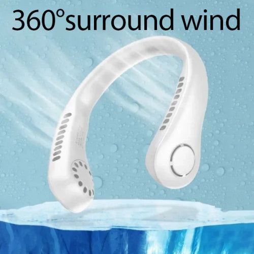 Bladeless Neck Fan – Rechargeable, Portable Air Cooler for Summer Sports