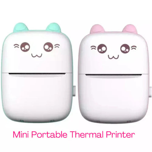 Mini Portable Thermal Printer – 200DPI High-Resolution, Wireless & Travel-Friendly