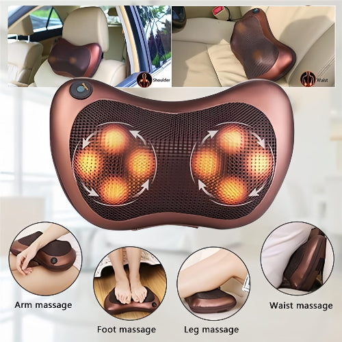 Full Body Massager, Electric Heating Kneading Infrared Therapy Pillow