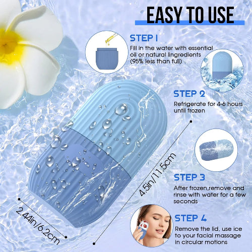 Reusable Facial Ice Roller – Tighten Pores, Reduce Puffiness, and Enhance Skin Glow