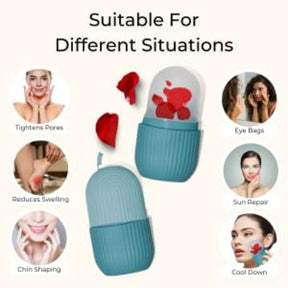 Reusable Facial Ice Roller – Tighten Pores, Reduce Puffiness, and Enhance Skin Glow