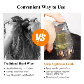 Scalp Root Hair Oil Applicator – Scalp Massager & Precise Oil Dispenser for Hair Growth