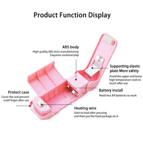 Portable Snack Bag Sealing Machine – Mini Heat Sealer for Plastic Food Bags & Kitchen Storage