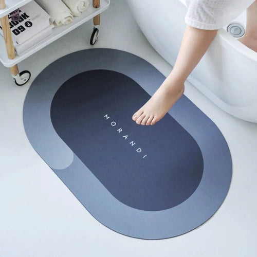 Round Quick-Drying Bath Mat – Super Absorbent Non-Slip Bathroom Rug for Kitchen & Entrance