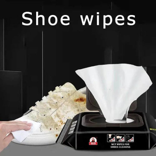 Premium Shoe Cleaner Wipes – Travel-Friendly Disposable Wipes for White Sneakers & Textured Shoes