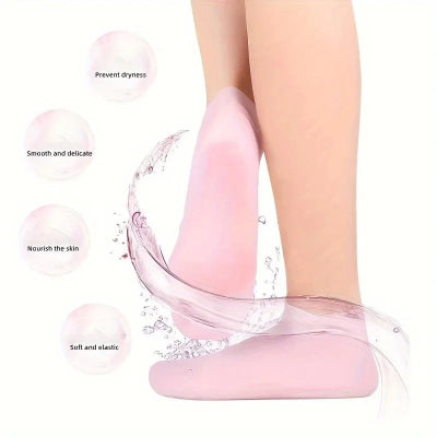 Silicone Moisturizing Gel Socks – Deep Hydration for Dry, Cracked Heels & Foot Care