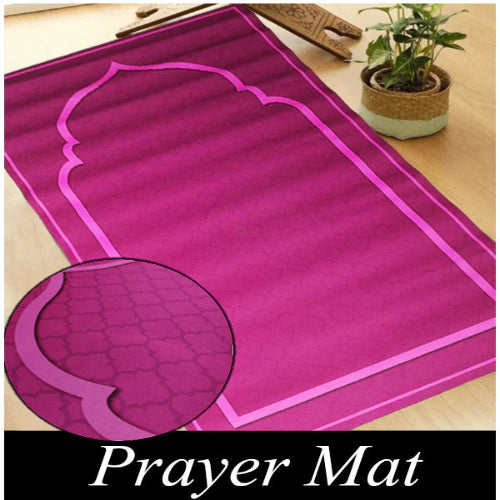 Travel Janamaz (Prayer Mat) – Washable & Durable Traditional Saudi Style Janamaz for Traveling